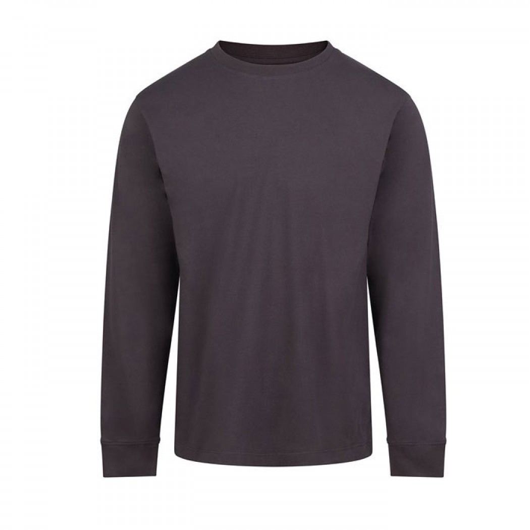 AWDis 180 Long Sleeve Tee Solid Charcoal