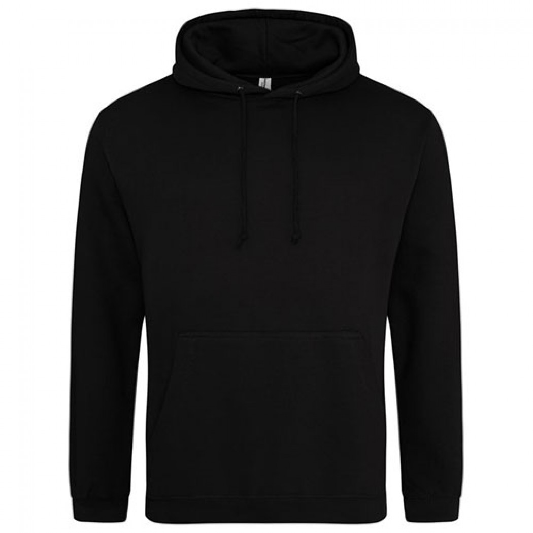 College Hood Deep Black