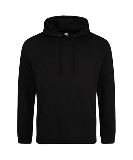 College Hood Deep Black