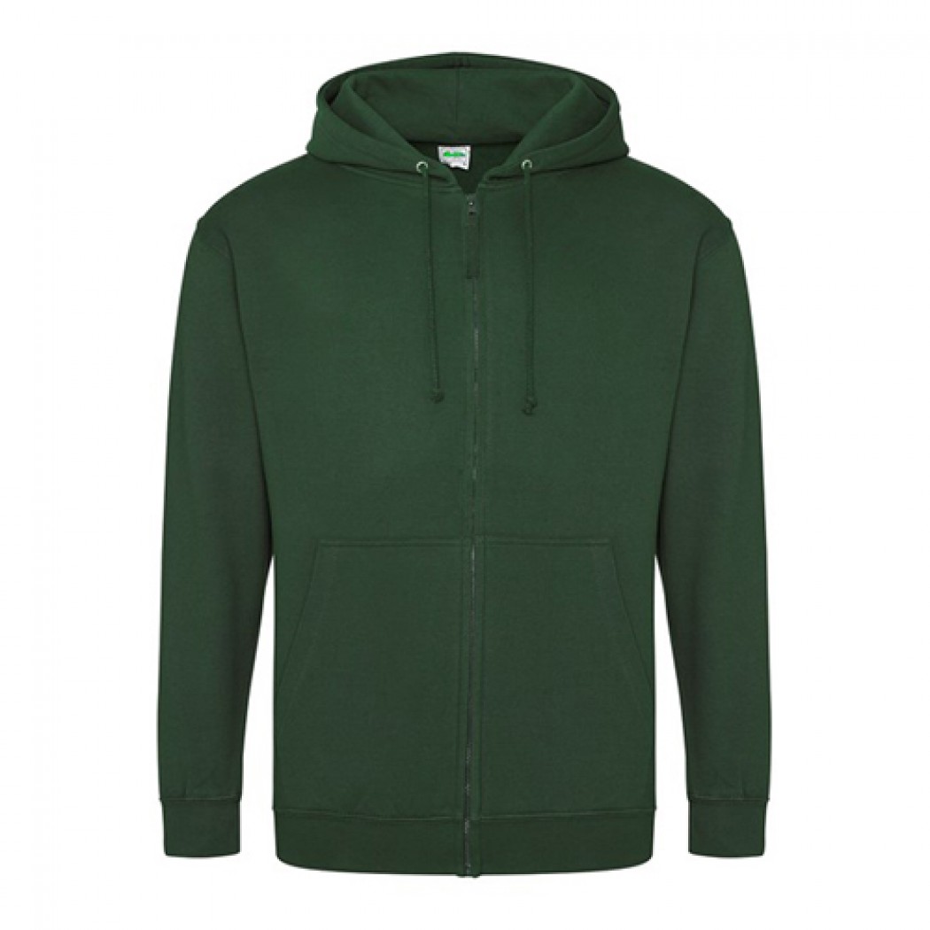 Zoodie  Zip Hoodie Bottle Green