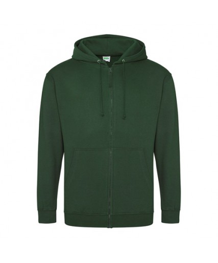 Zoodie  Zip Hoodie Bottle Green Zoodie  Zip Hoodie Bottle Green