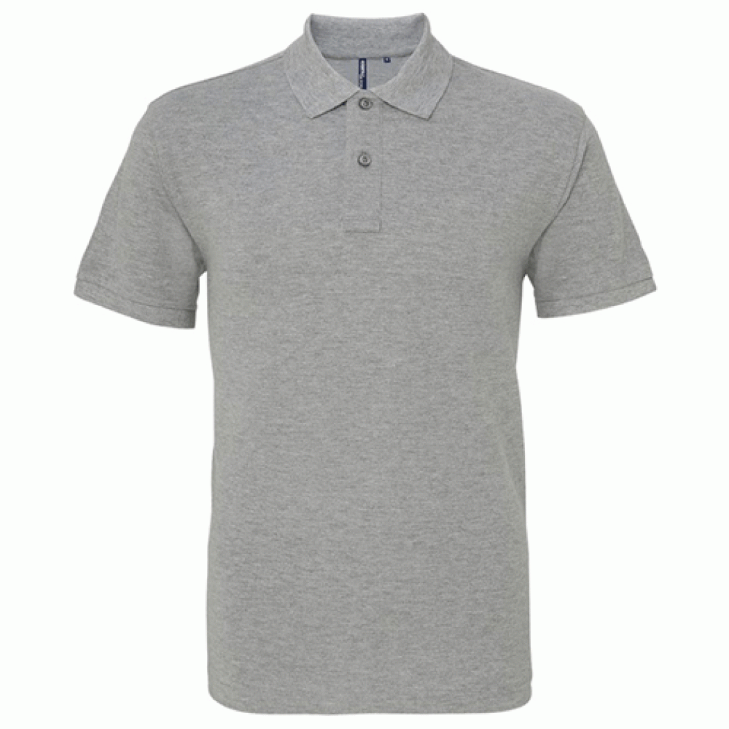 Men's Classic Fit Polo Heather Grey Men's Classic Fit Polo Heather Grey