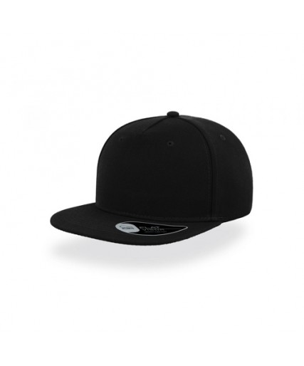 Atlantis Snap Five Snapback Cap Black Atlantis Snap Five Snapback Cap Black