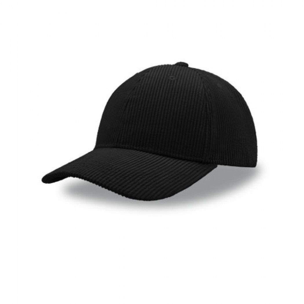 Atlantis Recycled Cordy Cap Black Atlantis Recycled Cordy Cap Black