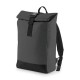 Reflective Roll-Top Backpack Black