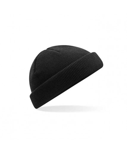 Recycled Mini Fisherman Beanie Black