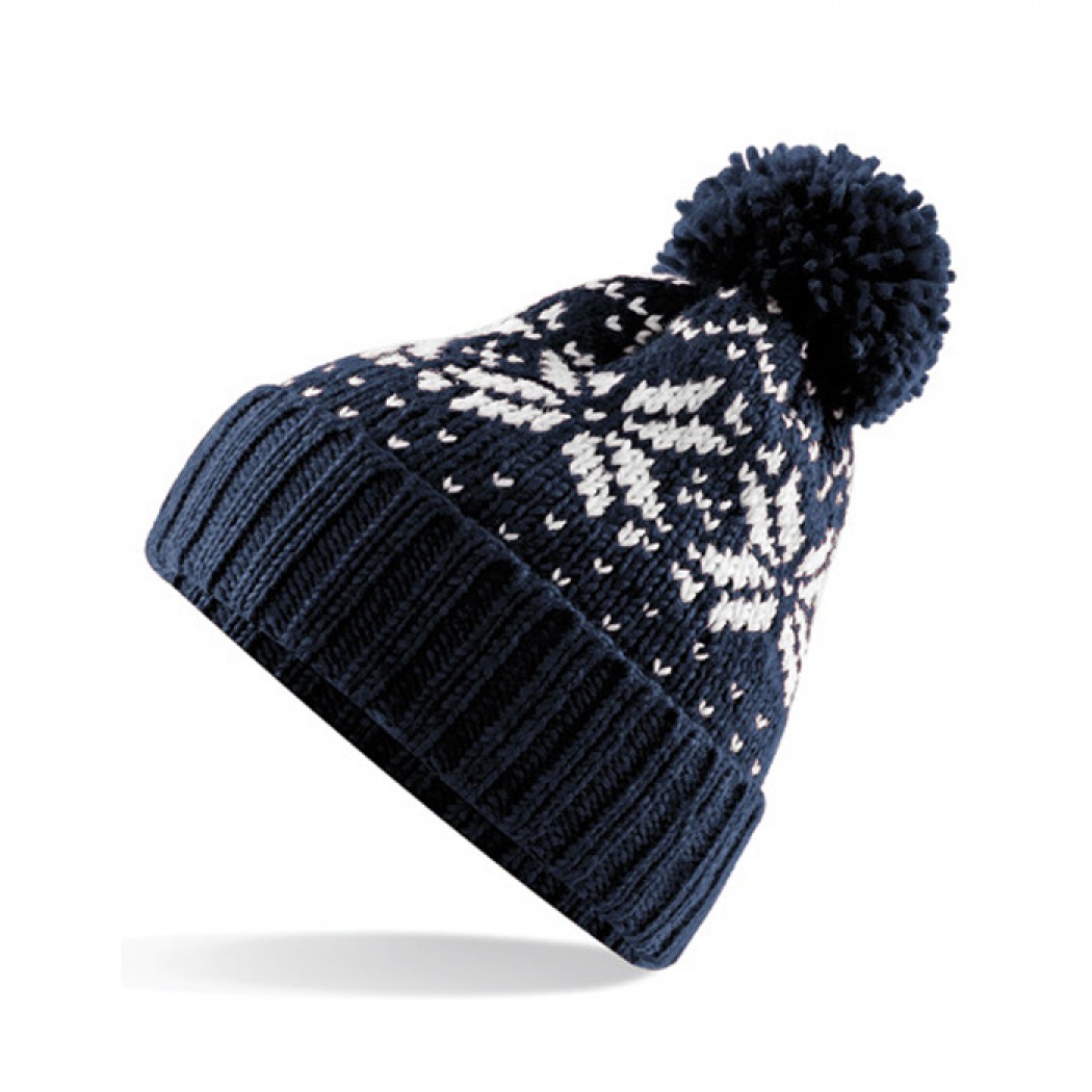 Fair Isle Snowstar® Beanie Navy
