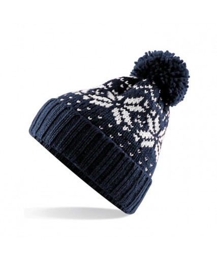 Fair Isle Snowstar® Beanie Navy