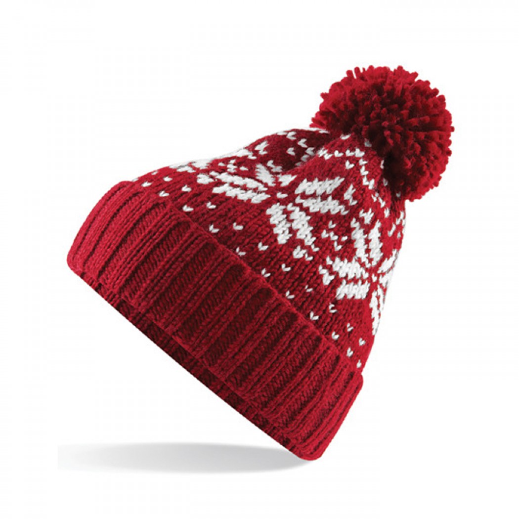 Fair Isle Snowstar® Beanie Red