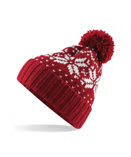 Fair Isle Snowstar® Beanie Red