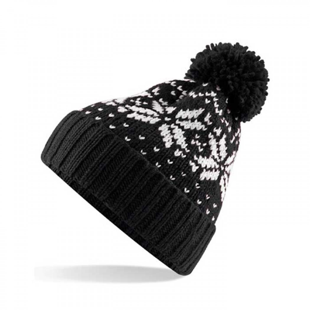 Fair Isle Snowstar® Beanie Black