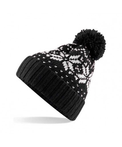 Fair Isle Snowstar® Beanie Black
