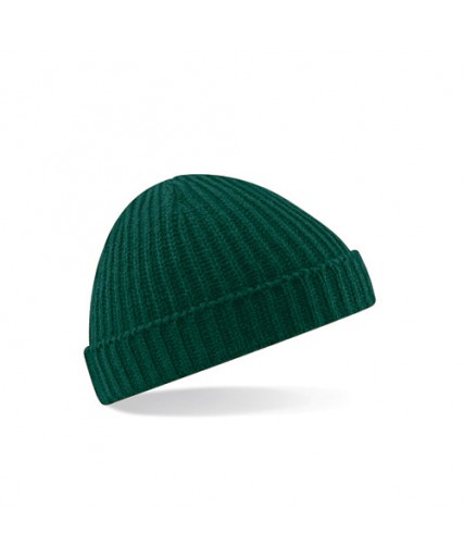 Trawler Ribbed Beanie Bottle Green Trawler Ribbed Beanie Bottle Green