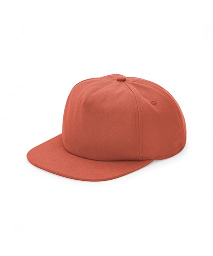 Organic Cotton Unstructured 5 Panel Cap Terracotta Organic Cotton Unstructured 5 Panel Cap Terracotta