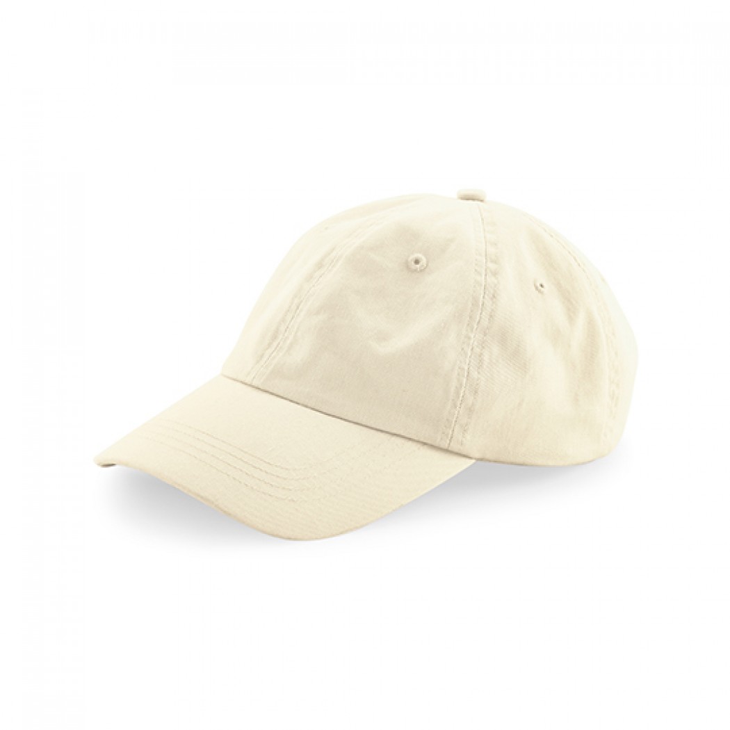 Organic Cotton 6 Panel Dad Cap Natural