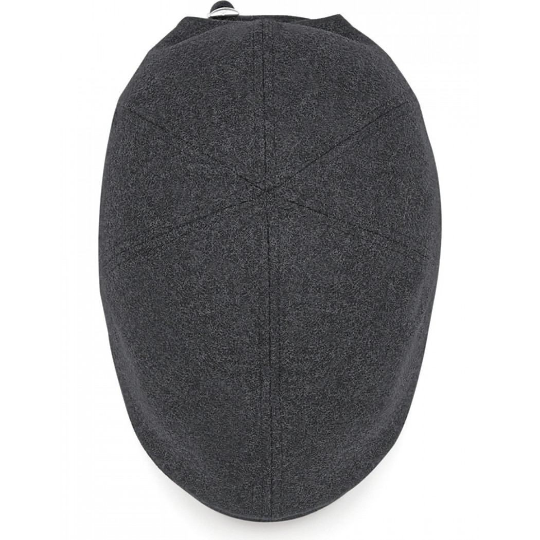Melton Wool Ivy Cap Charcoal Marl Melton Wool Ivy Cap Charcoal Marl