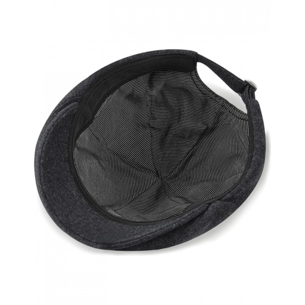 Melton Wool Ivy Cap Charcoal Marl Melton Wool Ivy Cap Charcoal Marl