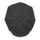Melton Wool Baker Boy Cap Charcoal Marl Melton Wool Baker Boy Cap Charcoal Marl
