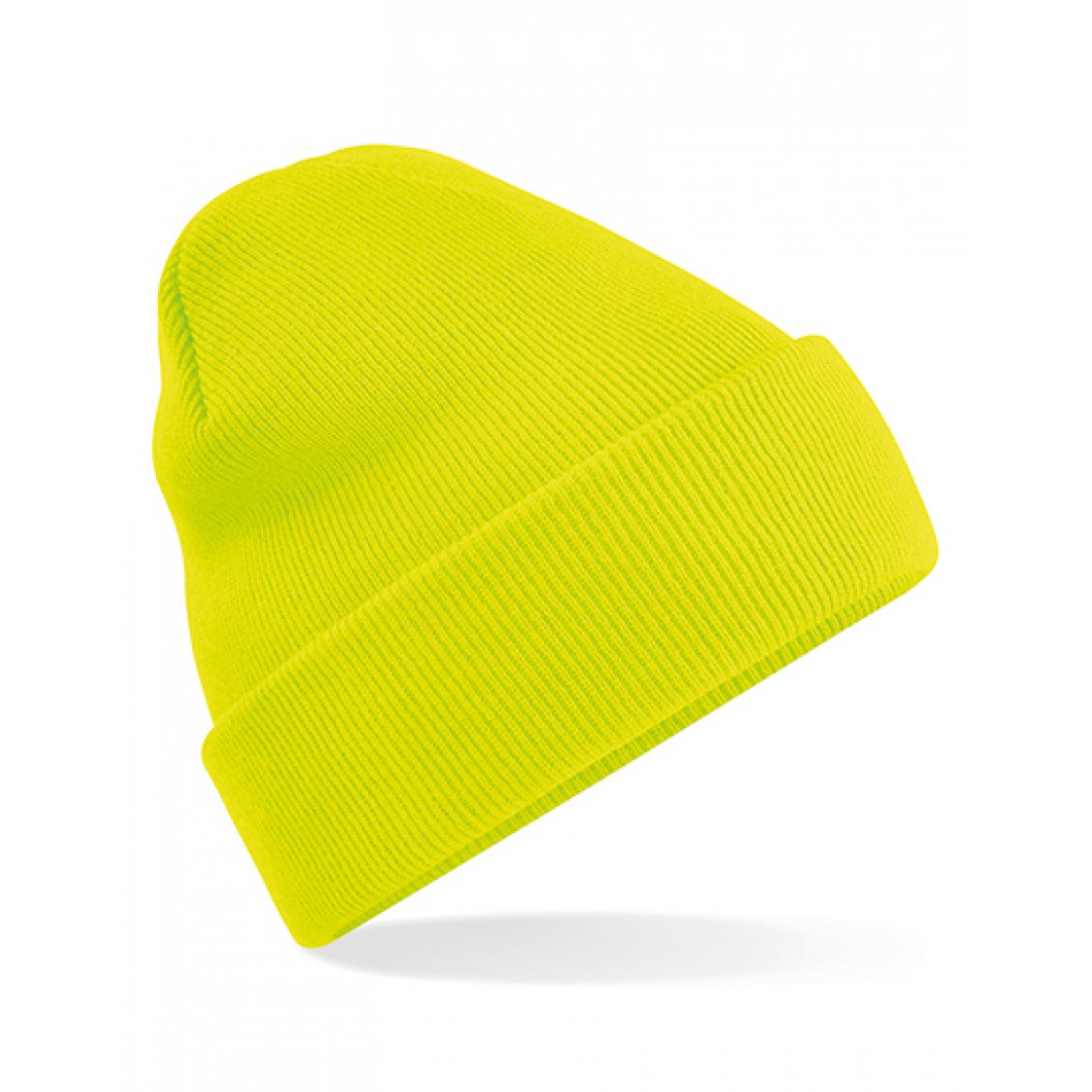 Original Cuffed Beanie Fluerecent Yellow