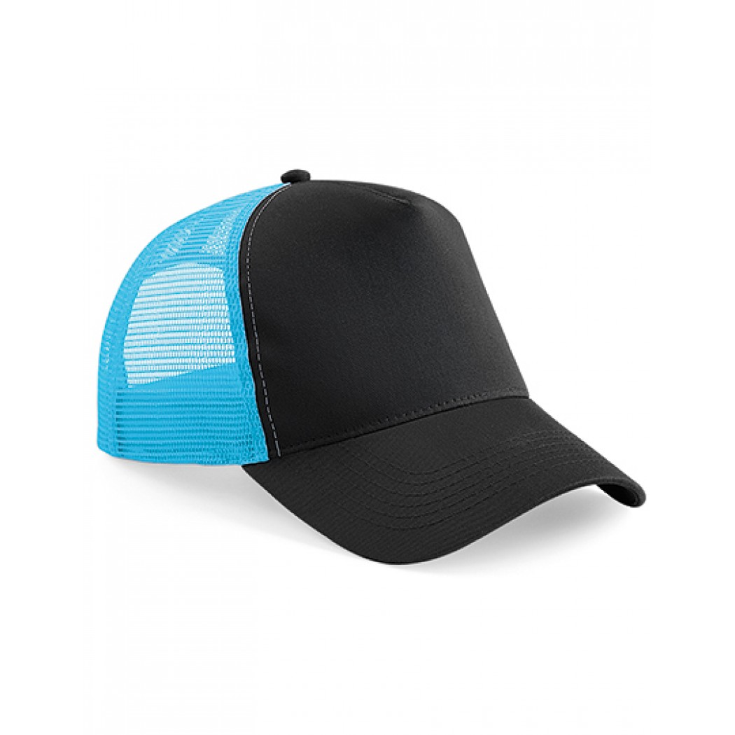 Trucker Snapback Cap Black/Surf Blue Trucker Snapback Cap Black/Surf Blue
