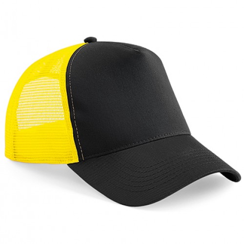 Trucker Snapback Cap Black/Yellow