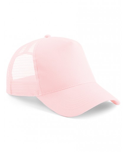 Trucker Snapback Cap Pastel Pink