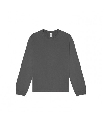 Unisex Heavyweight Long Sleeve Tee Asphalt