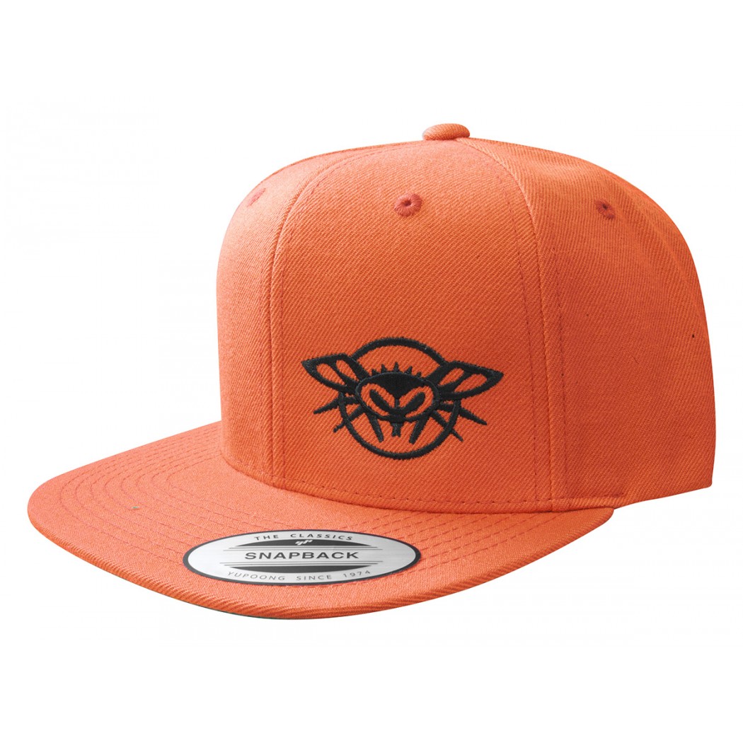 Black Flys Phantom Snapback Cap Orange