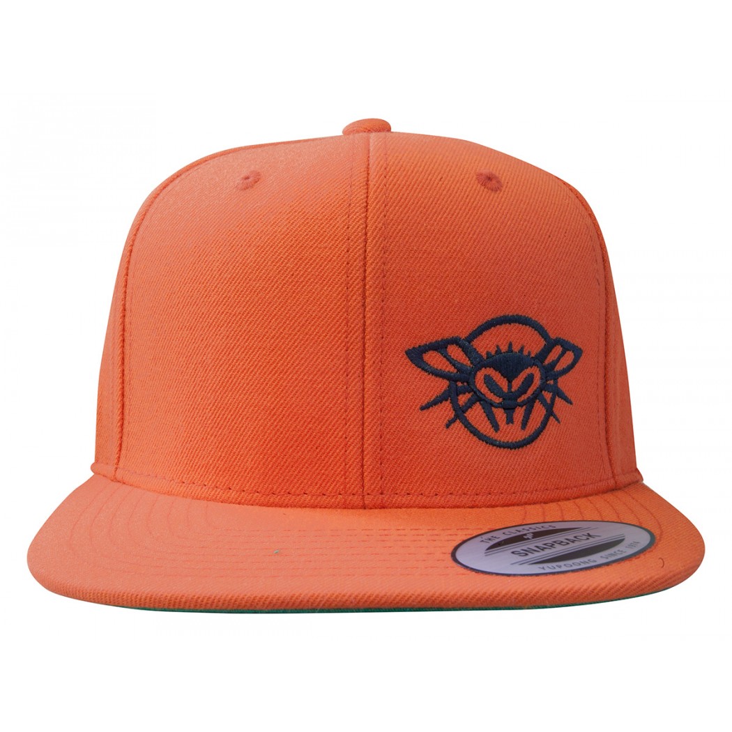 Black Flys Phantom Snapback Cap Orange