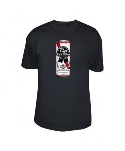 Black Flys Black Ribbon Mens Tee