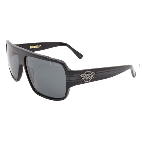Black Flys Flycoholic Shiny Black / Smoke Lens
