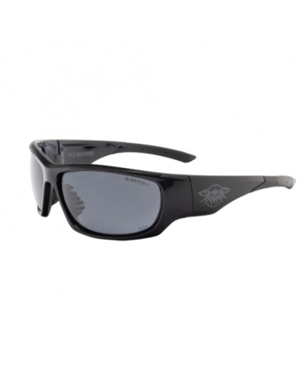 Fly Defense / Z87+ Safety Glass Matt Black / Smoke Lens