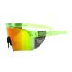 Fly Shield Z87+ Safety Glass Neon Green/ Orange Mirror Lens