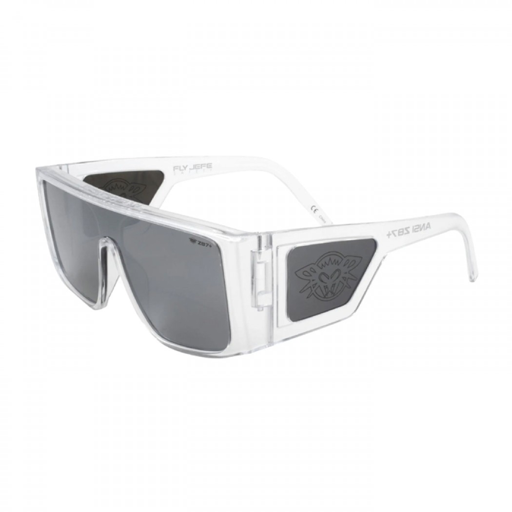Fly Jefe Z87 + Safety Glass Clear w/ Silver Lens