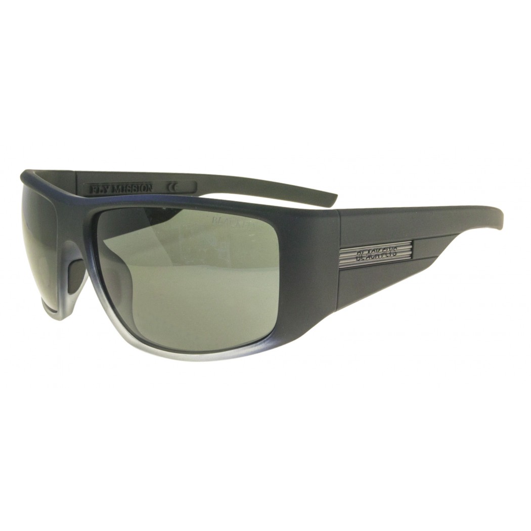 Black Flys Fly Mission  Matte Black Gradient w/ Smoke Polarized Lens  Black Flys Fly Mission  Matte Black Gradient w/ Smoke Polarized Lens