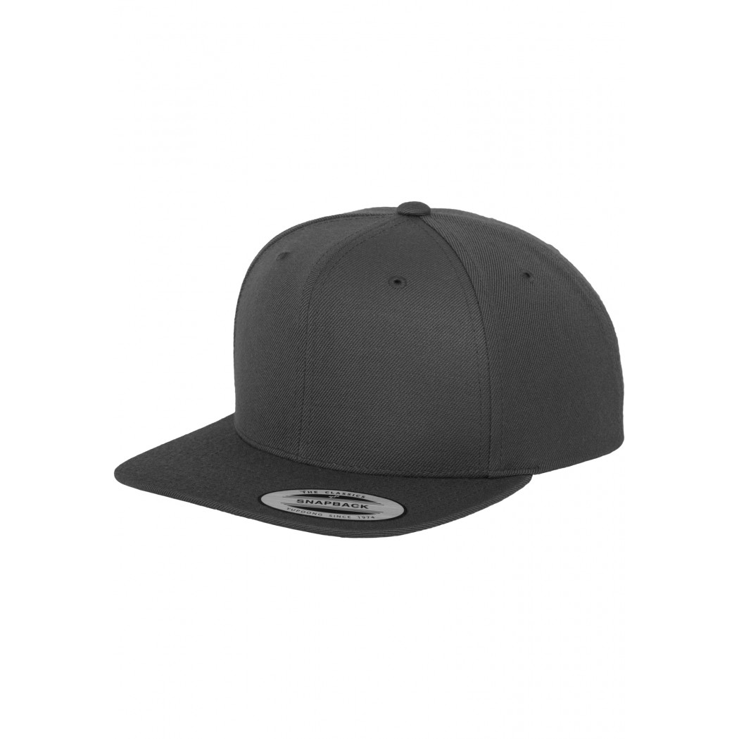 Classic Snapback Cap Dark Grey