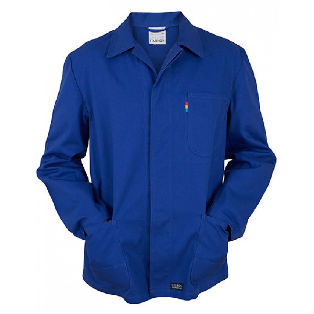 Classic Royal Blue Long Work Jacket  Classic Royal Blue Long Work Jacket