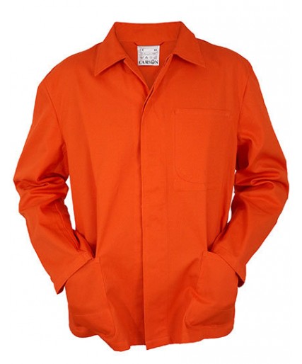 Classic Orange Long Work Jacket  Classic Orange Long Work Jacket
