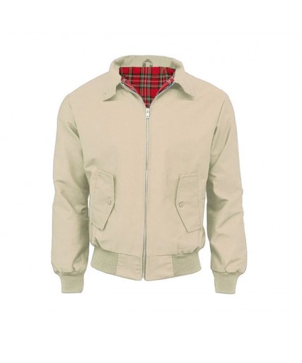 Classic Harrington Jacket Beige Classic Harrington Jacket Beige