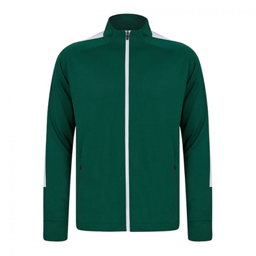 Unisex Knitted Tracksuit Top Bottle Green/White Unisex Knitted Tracksuit Top Bottle Green/White