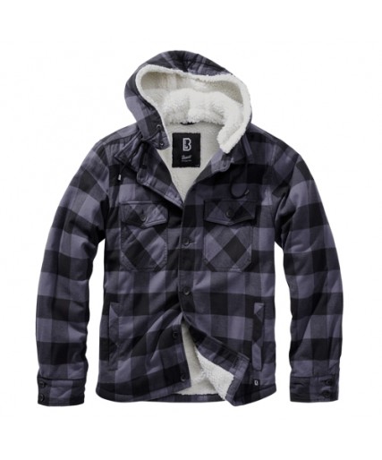 Lumber Jacket Hooded Black/Grey Lumber Jacket Hooded Black/Grey