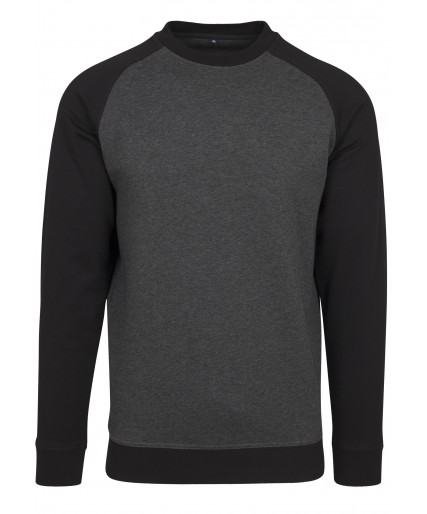 Raglan Crewneck Charoal/Black