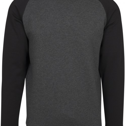 Raglan Crewneck Charoal/Black
