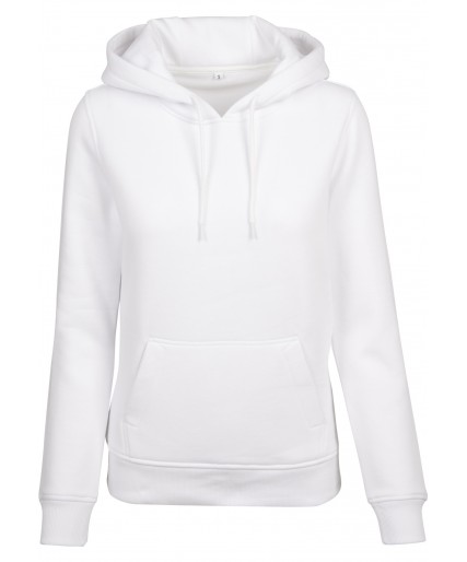 Ladies Organic Hoody White Ladies Organic Hoody White