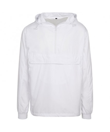 Basic Pull Over Jacket White Basic Pull Over Jacket White