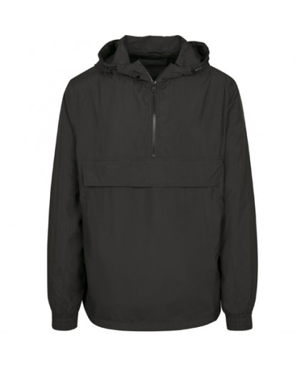 Basic Pull Over Jacket Black Basic Pull Over Jacket Black