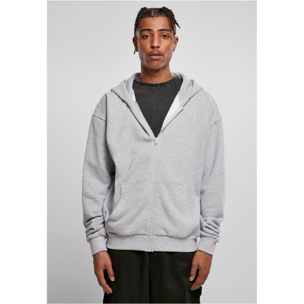 Ultra Heavy Zip Hoody Heather Grey
