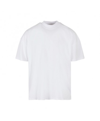 Oversized Mock Neck Tee White Oversized Mock Neck Tee White