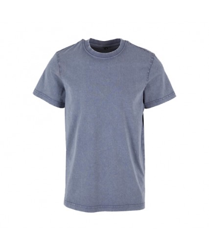 Acid Washed Round Neck Tee Vintageblue Acid Washed Round Neck Tee Vintageblue