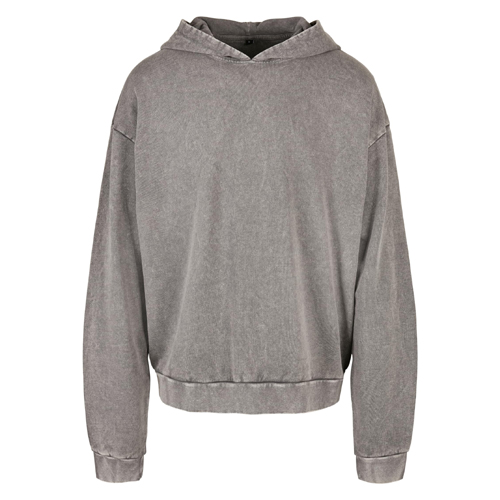 Acid Washed Oversize Hoody Asphalt